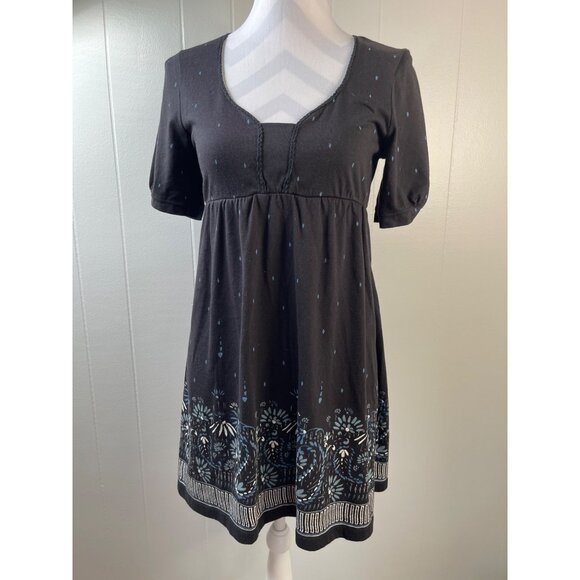 Red Camel Boho Dress For Women - Floral Print & Short Sleeves Size S - Picture 2 of 6